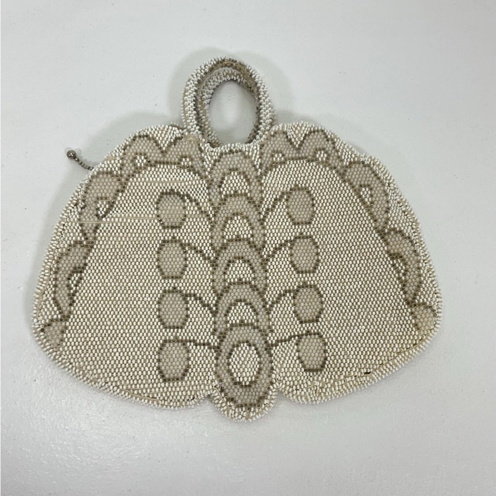 Vintage Art Deco Small Mesh Micro Beaded Flapper Evening Purse Clutch Bag